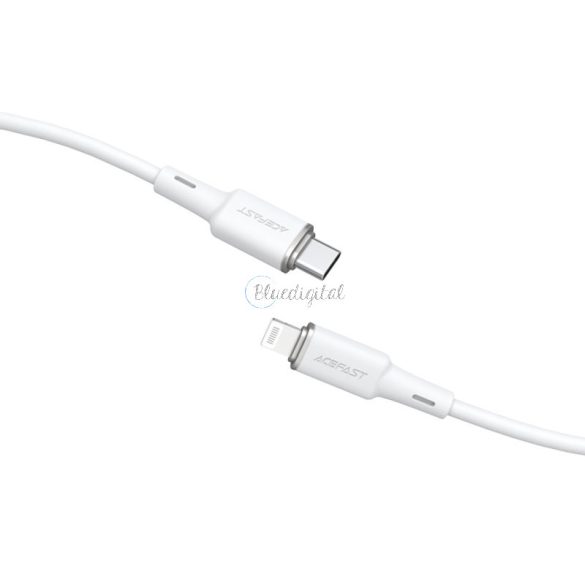 AceFast kábel MFI USB type-c - Lightning 1,2m, 30W, 3A fehér (C2-01 fehér)