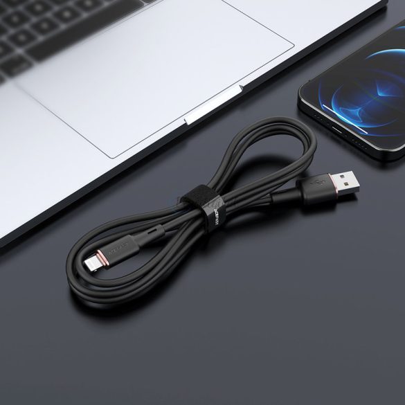 ACEFFY MFI USB kábel - Lightning 1.2m, 2.4a fehér (C2-02 fehér)