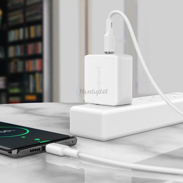 AceFast kábel USB type-c - USB type-c 1,2 m, 60W (20V / 3a) fehér (C2-03 fehér)