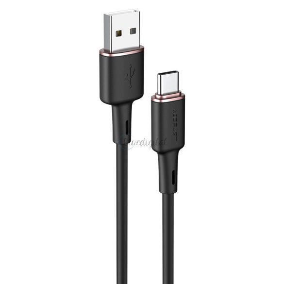AceFast USB kábel - USB type-c 1,2 m, 3A fekete (C2-04 fekete)