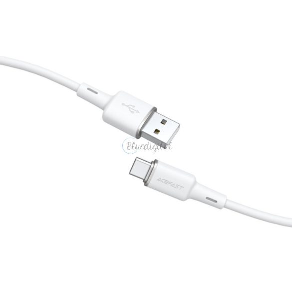 AceFast USB kábel - USB type-c 1,2 m, 3A fehér (C2-04 fehér)