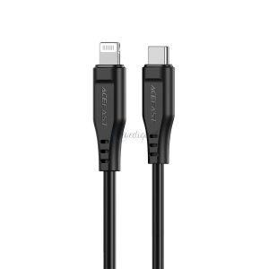 AceFast kábel MFI USB type-c - Lightning 1.2m, 30W, 3A fekete (C3-01 fekete)