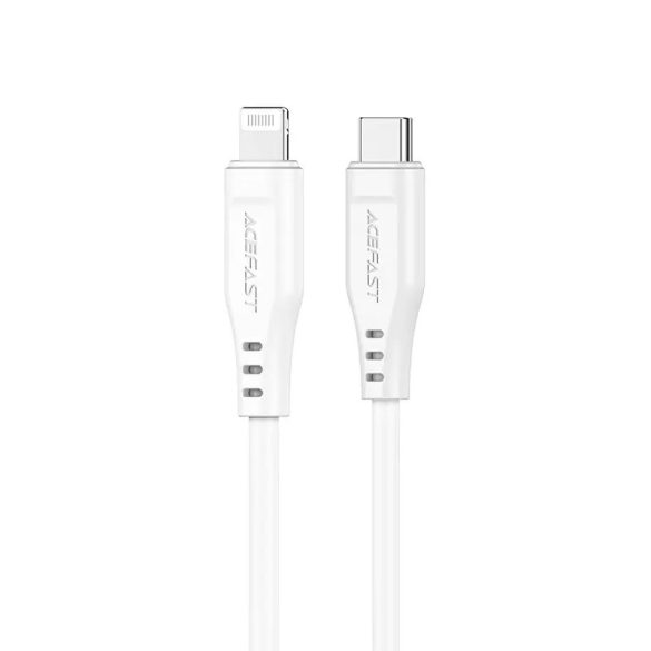 Acefast C3-01 Type-C - Lightning kábel 30W 3A 480Mb/s PD 1.2m - fehér