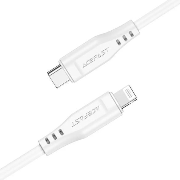Acefast C3-01 Type-C - Lightning kábel 30W 3A 480Mb/s PD 1.2m - fehér