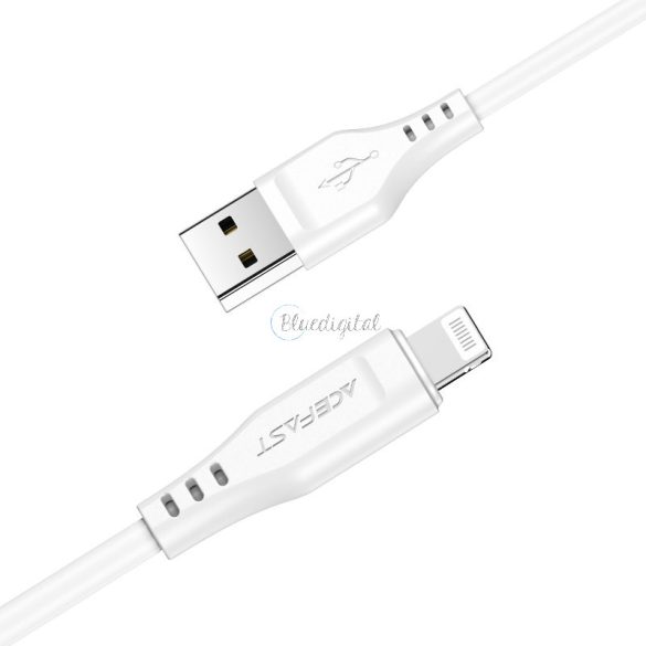 ACEFAST MFI USB -kábel - Lightning 1,2 m, 2,4a fehér (C3-02 fehér)