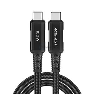 AceFast kábel USB type-c - USB Type-c C 2M, 100W (20V / 5A) fekete (C4-03 fekete)