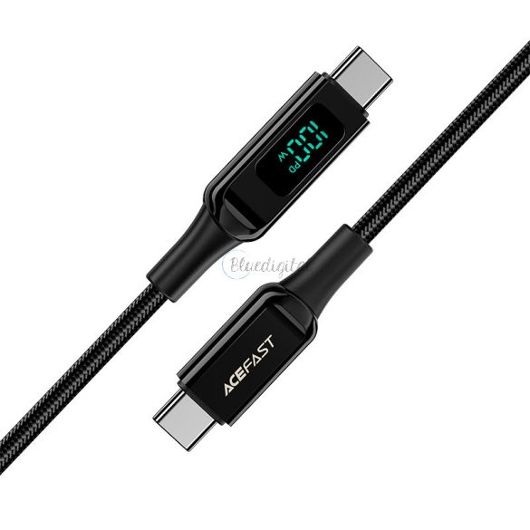 AceFast kábel USB type-c - USB type-c 2M, 100W (20V / 5A) fekete (C6-03 fekete)