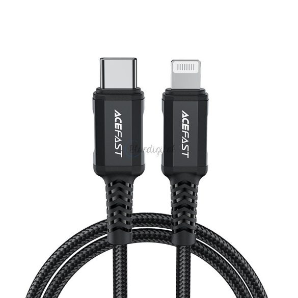 ACEFAST CABL MFI USB Type C - Lightning 1,8m, 30W, 3A fekete (C4-01 C fekete)