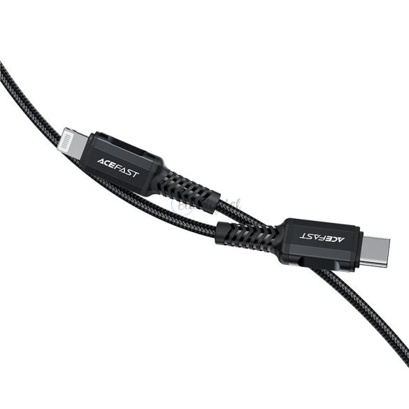 ACEFAST CABL MFI USB Type C - Lightning 1,8m, 30W, 3A fekete (C4-01 C fekete)