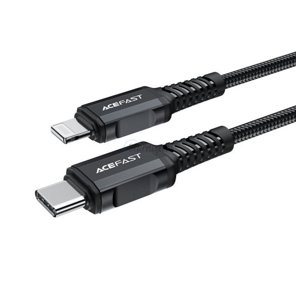 ACEFAST CABL MFI USB Type C - Lightning 1,8m, 30W, 3A fekete (C4-01 C fekete)