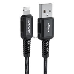   Acefast Cable MFI USB - Lightning 1,8m, 2,4a fekete (C4-02 A fekete)