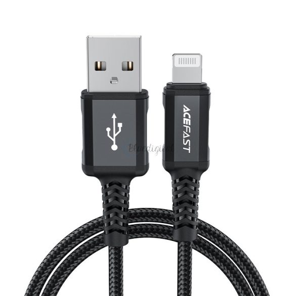 Acefast Cable MFI USB - Lightning 1,8m, 2,4a fekete (C4-02 A fekete)