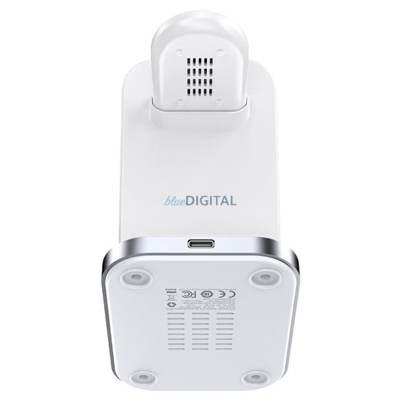 Acefast 3 az 1-ben vezeték nélküli töltő telefonhoz, fejhallgatóhoz, okosórához fehér (E15)