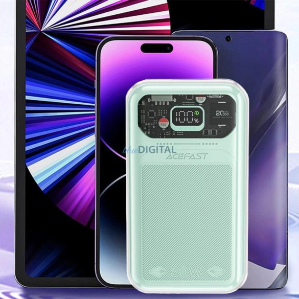 Acefast M2 Sparkling Series powerbank 20000mAh 30W - zöld