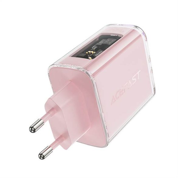 Acefast töltő GaN 65W 3 portos (1xUSB, 2xUSB C) lila (A45)