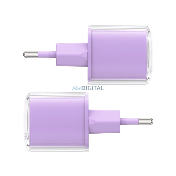 Acefast A53 hálózati töltő kijelzővel 1xUSB-C csatlakozással PD 30W GaN - lila