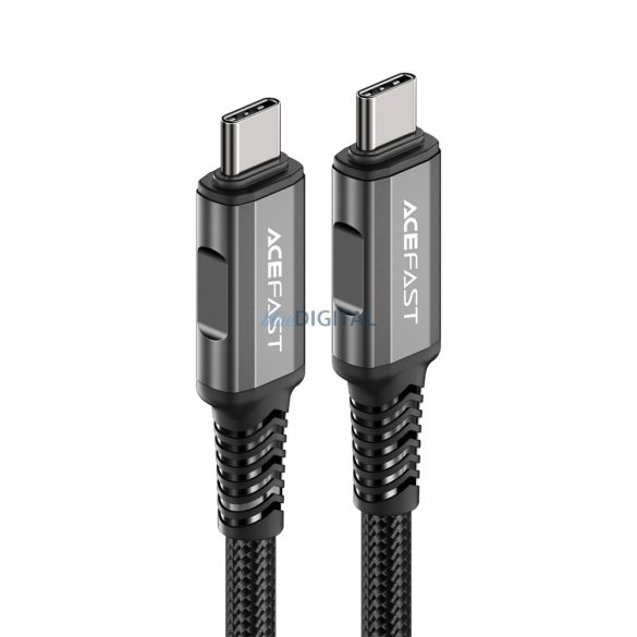 Acefast C1-09 USB-C / USB-C USB4 PD3.1 5A 1m kábel - szürke fekete