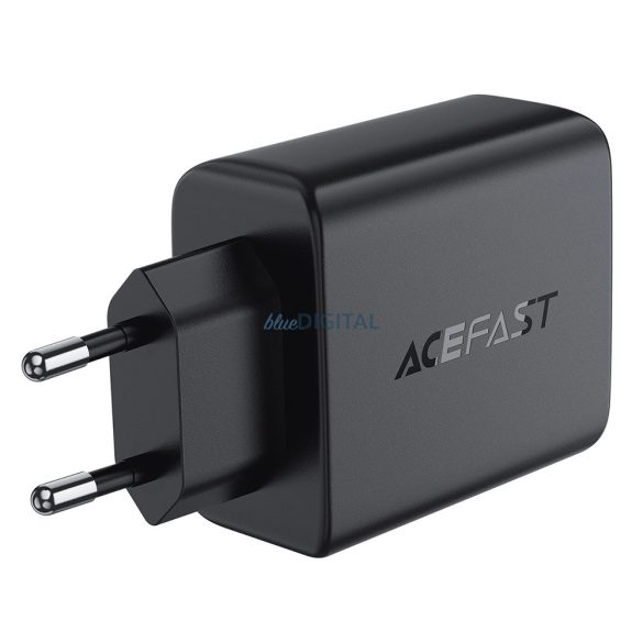 Acefast A61 hálózati töltő 2xUSB-A és 2xUSB-C csatlakozással PD 45W GaN - fekete