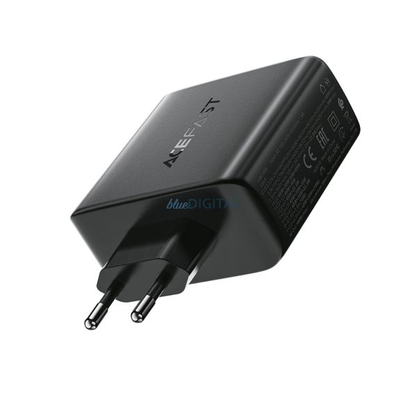 Acefast A94 hálózati töltő 1xUSB-A és 3xUSB-C csatlakozással GaN2 PD 100W - fekete