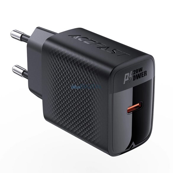 Acefast A82 hálózati töltő 1xUSB-C csatlakozással PD 20W - fekete