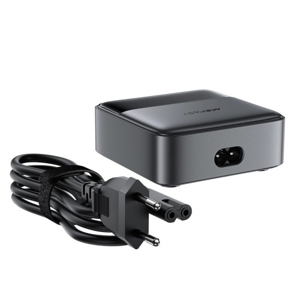 Acefast Z6 hálózati töltő 2xUSB-A és 2xUSB-C csatlakozással 65W 5A GaN PD QC - fekete