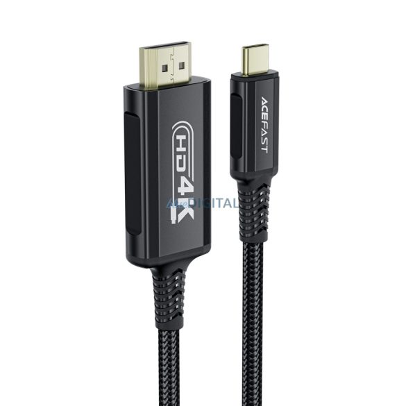 Acefast C1 USB-C - HDMI kábel 4K 60Hz HDR 1.8m - fekete