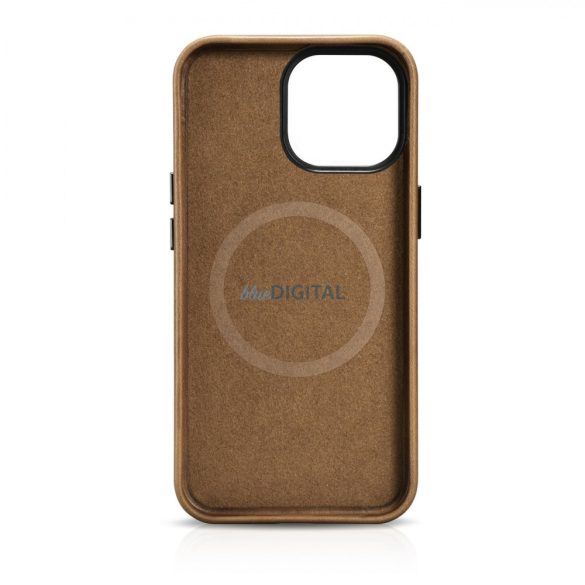 iCarer olajviasz prémium bőr tok iPhone 14 Pro mágneses bőr tok MagSafe barna (WMI14220702-TN)
