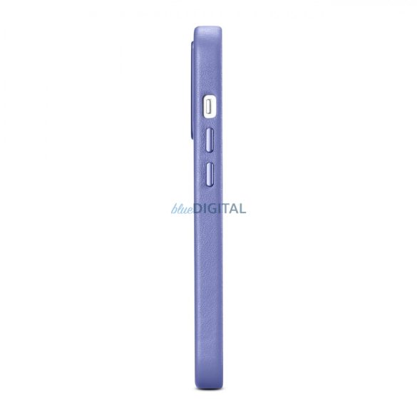 iCarer tok bőr valódi bőr tok iPhone 14 Pro Max Light Purple (WMI14220708-LP) (MagSafe kompatibilis)
