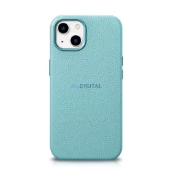   iCarer Litchi prémium bőr tok iPhone 14 mágneses bőr tok MagSafe zöld (WMI14220709-GN)