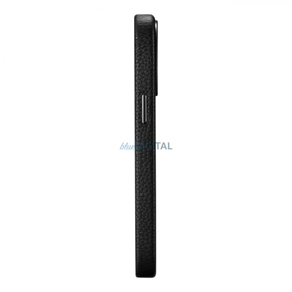 iCarer Litchi prémium bőr tok iPhone 14 Pro mágneses bőr tok MagSafe fekete (WMI14220710-BK)