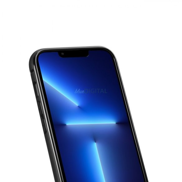 iCarer Leather Oil Wax tok valódi bőrborítással iPhone 14 készülékhez (MagSafe kompatibilis) kék (WMI14220717-BU)