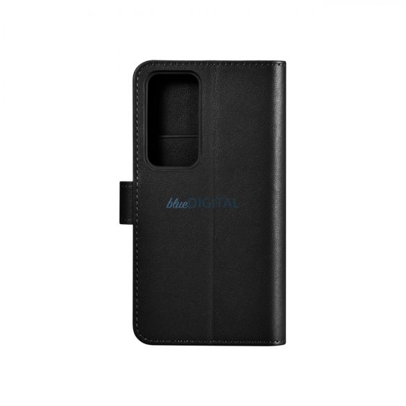 iCarer Wallet Case Samsung Galaxy S23 bőr tok pénztárcával fekete