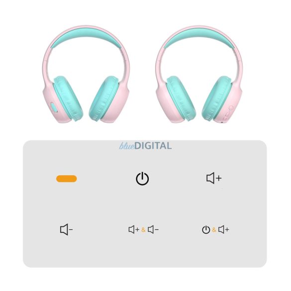 Tronsmart KH02 vezeték nélküli fejhallgató gyerekeknek - rózsaszín