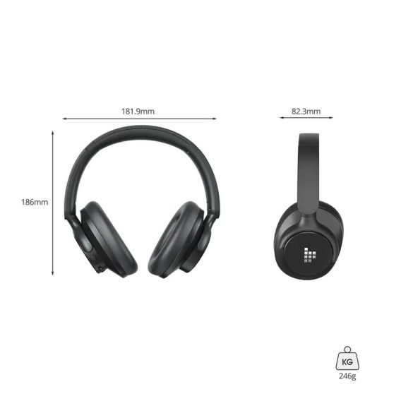 Tronsmart Q20 Sounfii Bluetooth 5.3 vezeték nélküli fejhallgató ANC - fekete