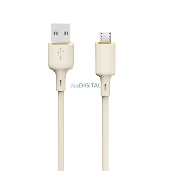 Dudao L7SM USB-A - microUSB kábel 5A 1m - bézs