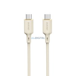 Dudao L7SCC Type-C - Type-C kábel 100W 2m - bézs