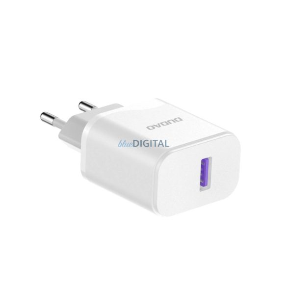 Dudao A20EU hálózati töltő 1xUSB-A csatlakozással és USB-A - Lightning kábellel 18W fehér