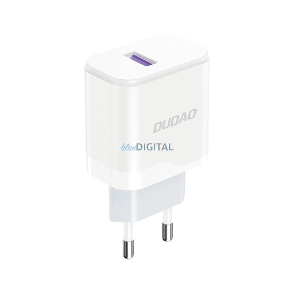 Dudao A20EU hálózati töltő 1xUSB-A csatlakozással és USB-A - Type-C kábellel 18W fehér