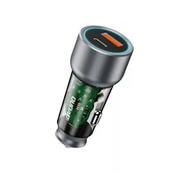   Dudao R4T autós töltő 1xUSB-A és 1xUSB-C csatlakozással 30W - szürke