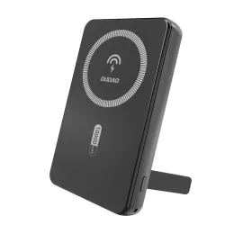   Dudao K14S+ MagSafe-kompatibilis powerbank 1xUSB-A és 1xUSB-C csatlakozással kitámasztóval 10000mAh 20W - fekete