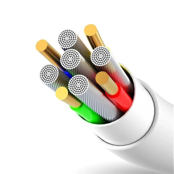 Dudao L2L USB-A - Lightning kábel 3A 2m - fehér