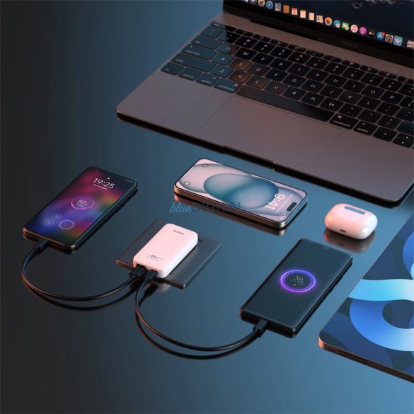 Dudao A65Q EU/US utazó töltő 1xUSB-A és 1xUSB-C csatlakozással 65W PD GaN - fehér