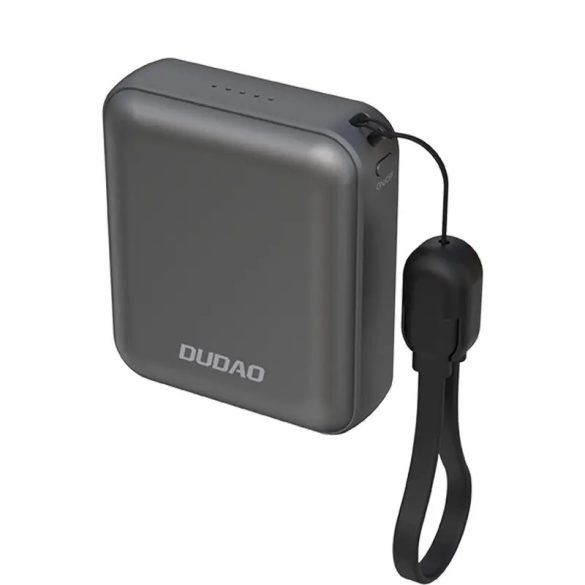Dudao K22+ powerbank + Type-C - Type-C kábellel 10000mAh 22.5W - szürke