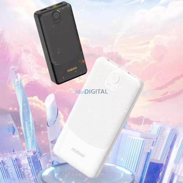 Powerbank Dudao K10 10000mAh 2.4A 2 x USB-A - fehér