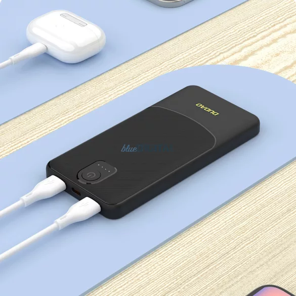 Powerbank Dudao K10 10000mAh 2.4A 2 x USB-A - fehér