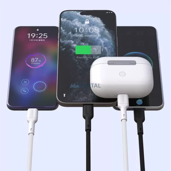 Dudao L9C USB-C - USB-C kábel 1m - Fehér
