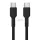 Dudao L9C USB-C - USB-C kábel 1m - Fekete
