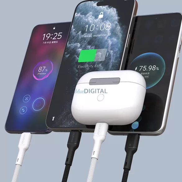 Dudao L9C USB-C - USB-C kábel 1m - Fekete