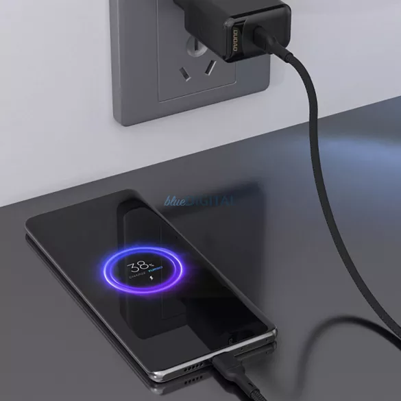 Dudao L9C USB-C - USB-C 2m kábel - Fekete