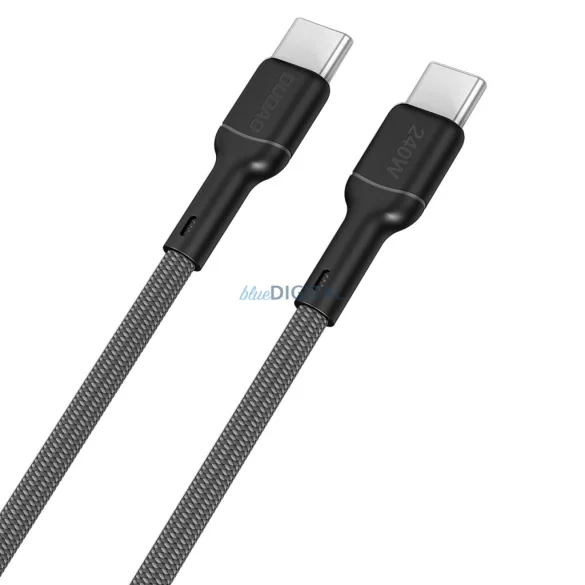 Dudao L9C Max 240W PD USB-C - USB-C kábel 1.2m - Fekete